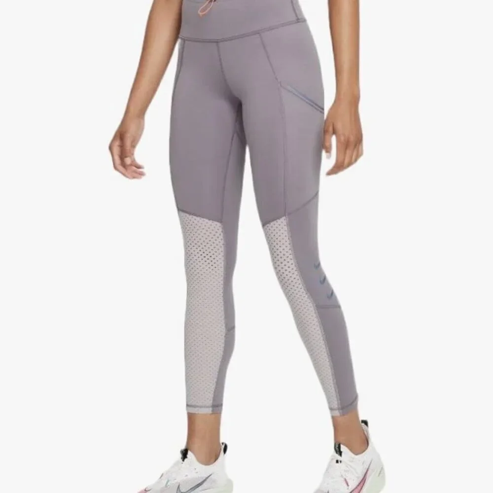 Nike Women's DRI-FIT ADV Run Division Epic Luxe, Grey, XS